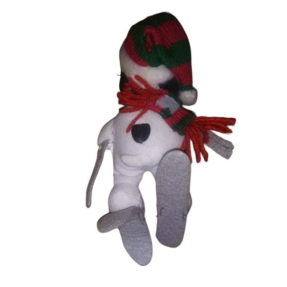 VTG Skiing Winter Snoopy Stuffed Christmas Musical Plush 7 Inch Holiday Toy HTF - Picture 5 of 9